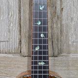 Ohana Concert CK-370G All Solid Koa Birds Abalone Inlay Ukulele v404