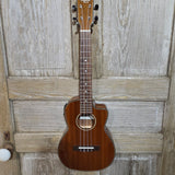 Ohana Tenor TK-35GCE All Solid Mahogany Gloss Cutaway A/E Ukulele v411