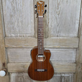 Ohana Tenor TK-35GCE All Solid Mahogany Gloss Cutaway A/E Ukulele v411