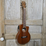 Ohana Tenor TK-35GCE All Solid Mahogany Gloss Cutaway A/E Ukulele v411