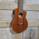 Ohana Tenor TK-35GCE All Solid Mahogany Gloss Cutaway A/E Ukulele v412