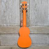 Ohana Soprano Starter Pack SK-10OR Orange Ukulele Bag (Red Hibiscus), Tuner, Button, Strap, Chart