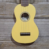Ohana Soprano Starter Pack SK-10YL Yellow Ukulele Bag, Tuner, Button, Strap, Chart