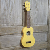 Ohana Soprano Starter Pack SK-10YL Yellow Ukulele Bag, Tuner, Button, Strap, Chart