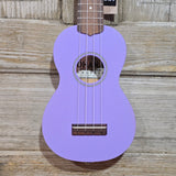 Ohana Soprano Starter Pack SK-10PL Lavender Purple Ukulele Bag (Red Hibiscus), Tuner, Button, Strap, Chart