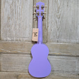 Ohana Soprano Starter Pack SK-10PL Lavender Purple Ukulele Bag (Red Hibiscus), Tuner, Button, Strap, Chart
