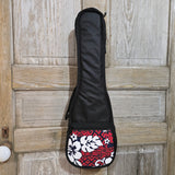 Ohana Soprano Starter Pack SK-10PL Lavender Purple Ukulele Bag (Red Hibiscus), Tuner, Button, Strap, Chart