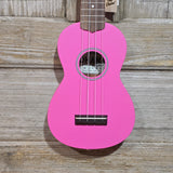 Ohana Soprano Starter Pack SK-10PK Pink Ukulele Bag, Tuner, Button, Strap, Chart