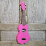 Ohana Soprano Starter Pack SK-10PK Pink Ukulele Bag, Tuner, Button, Strap, Chart