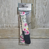 Ohana Soprano Starter Pack SK-10RD Hot Pink Red Ukulele Bag, Tuner, Button, Floral Strap, Chart