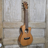 Ohana Concert CK-260GCE All Solid Cedar / Acacia A/E Cutaway Ukulele v429