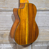 Ohana Concert CK-260GCE All Solid Cedar / Acacia A/E Cutaway Ukulele v429