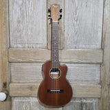 Ohana Tenor TK-35CE All Solid Mahogany Satin Cutaway A/E Ukulele v431