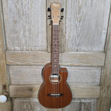 Ohana Tenor TK-35CE All Solid Mahogany Satin Cutaway A/E Ukulele v432