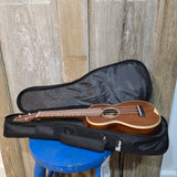 Ohana Soprano Embroidered Ukulele Black Gig BagUB-21BK