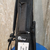 Ohana Soprano Embroidered Ukulele Black Gig BagUB-21BK