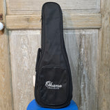 Ohana Concert Embroidered Black Ukulele Gig Bag UB-24BK