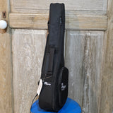 Ohana Concert Embroidered Black Ukulele Gig Bag UB-24BK