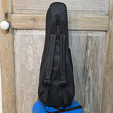 Ohana Concert Embroidered Black Ukulele Gig Bag UB-24BK