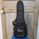 Ohana Tenor Embroidered Black Ukulele Gig Bag UB-27BK