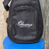 Ohana Tenor Embroidered Black Ukulele Gig Bag UB-27BK
