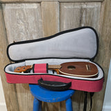 Kala Soprano Russian River Red Sonoma Coast Ukulele Structured Gig Bag / Soft Case DC-S-RD