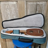 Kala Soprano Bodega Sonoma Coast Ukulele Structured Gig Bag / Soft Case DC-S-TQ