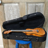 Kala Concert Black Ukulele Structured Polyfoam Hard Case UC-C