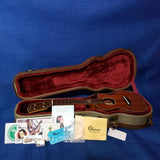 Ohana Concert CK-35CGE-CL BLEM Cynthia Lin A/E All Solid Mahogany Cutaway Ukulele w/ Case S100