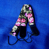 Ohana Soprano Starter Pack SK-10CR Candy Apple Hot Pink Red Ukulele Bag, Tuner, Button, Floral Strap, Chart
