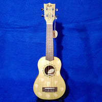 LIQUIDATION:  Flight Soprano DUS330 Relic Laminate Spruce / Zebrawood Ukulele w/ Bag i095