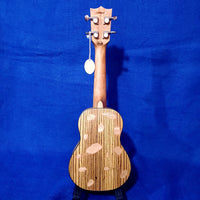 LIQUIDATION:  Flight Soprano DUS330 Relic Laminate Spruce / Zebrawood Ukulele w/ Bag i095