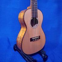 Ohana Concert CK-50MG Solid Cedar Top / Laminate Exotic Mahogany Ukulele i404