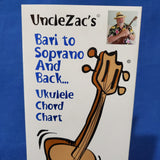 Ukulele Chord Chart:  Uncle Zac's Bari to Soprano and Back