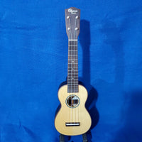 Ohana Soprano SK-75R Blem All Solid Spruce / Rosewood Matte Friction Tuners Ukulele i996