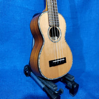 Ohana Super Soprano Long Neck SK-250M All Solid Cedar / Acacia Ukulele -052