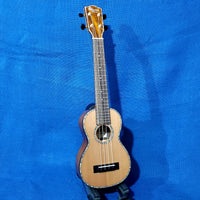 Ohana Super Soprano Long Neck SK-250M All Solid Cedar / Acacia Ukulele -052