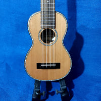 Ohana Super Soprano Long Neck SK-250M All Solid Cedar / Acacia Ukulele -052