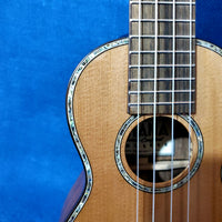 Ohana Super Soprano Long Neck SK-250M All Solid Cedar / Acacia Ukulele -052