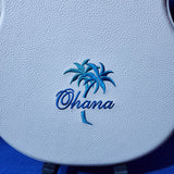 Ohana Tenor Ukulele White Hard Case with Embroidery Logo WEM-27 Accessory