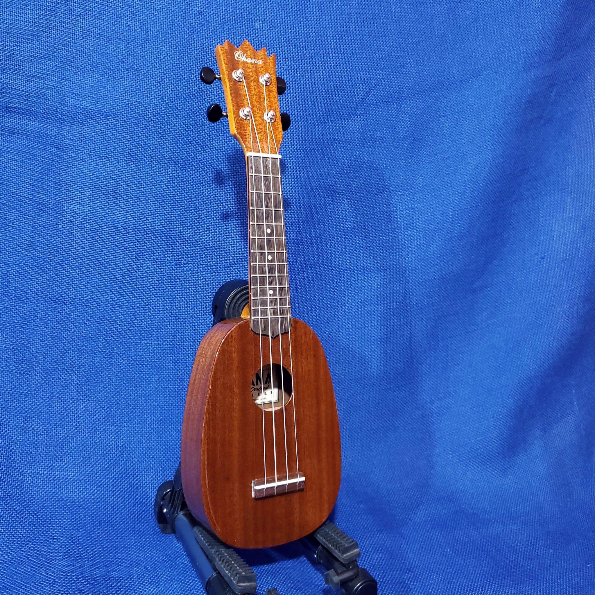 その他 OHANA OHANA TK-575G Solid Premium Koa Tenor Ukulele w/Case - Limited Edition
