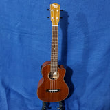 Ohana Tenor TK-35GCE All Solid Mahogany Gloss Cutaway A/E Ukulele s055