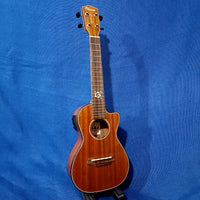 Ohana Concert CK-35CGE-CL BLEM Cynthia Lin A/E All Solid Mahogany Cutaway Ukulele w/ Case S100