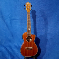 Ohana Concert CK-35CGE-CL BLEM Cynthia Lin A/E All Solid Mahogany Cutaway Ukulele w/ Case S100