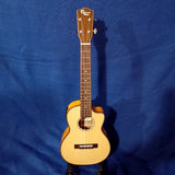 Ohana Tenor TK-70WGCE Solid Spruce Top /Laminate Willow Cutaway A/E Ukulele S110