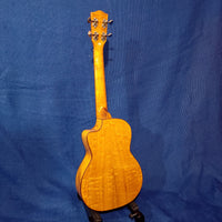 Ohana Tenor TK-70WGCE Solid Spruce Top /Laminate Willow Cutaway A/E Ukulele S110