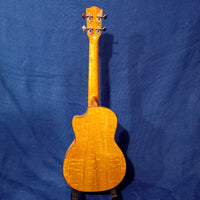 Ohana Tenor TK-70WGCE Solid Spruce Top /Laminate Willow Cutaway A/E Ukulele S110