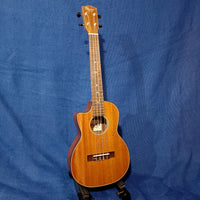 Ohana Tenor TK-35GCE-LH LEFTY BLEM All Solid Mahogany Gloss Cutaway A/E Ukulele S122