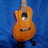 Ohana Tenor TK-35GCE-LH LEFTY BLEM All Solid Mahogany Gloss Cutaway A/E Ukulele S122