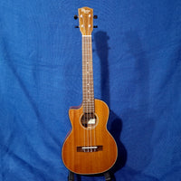 Ohana Tenor TK-35GCE-LH LEFTY BLEM All Solid Mahogany Gloss Cutaway A/E Ukulele S122